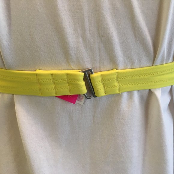 Victorias Secret Bikini Top Padded Push Up Underwire 34D Yellow Jewel Rhinestone - Picture 10 of 13